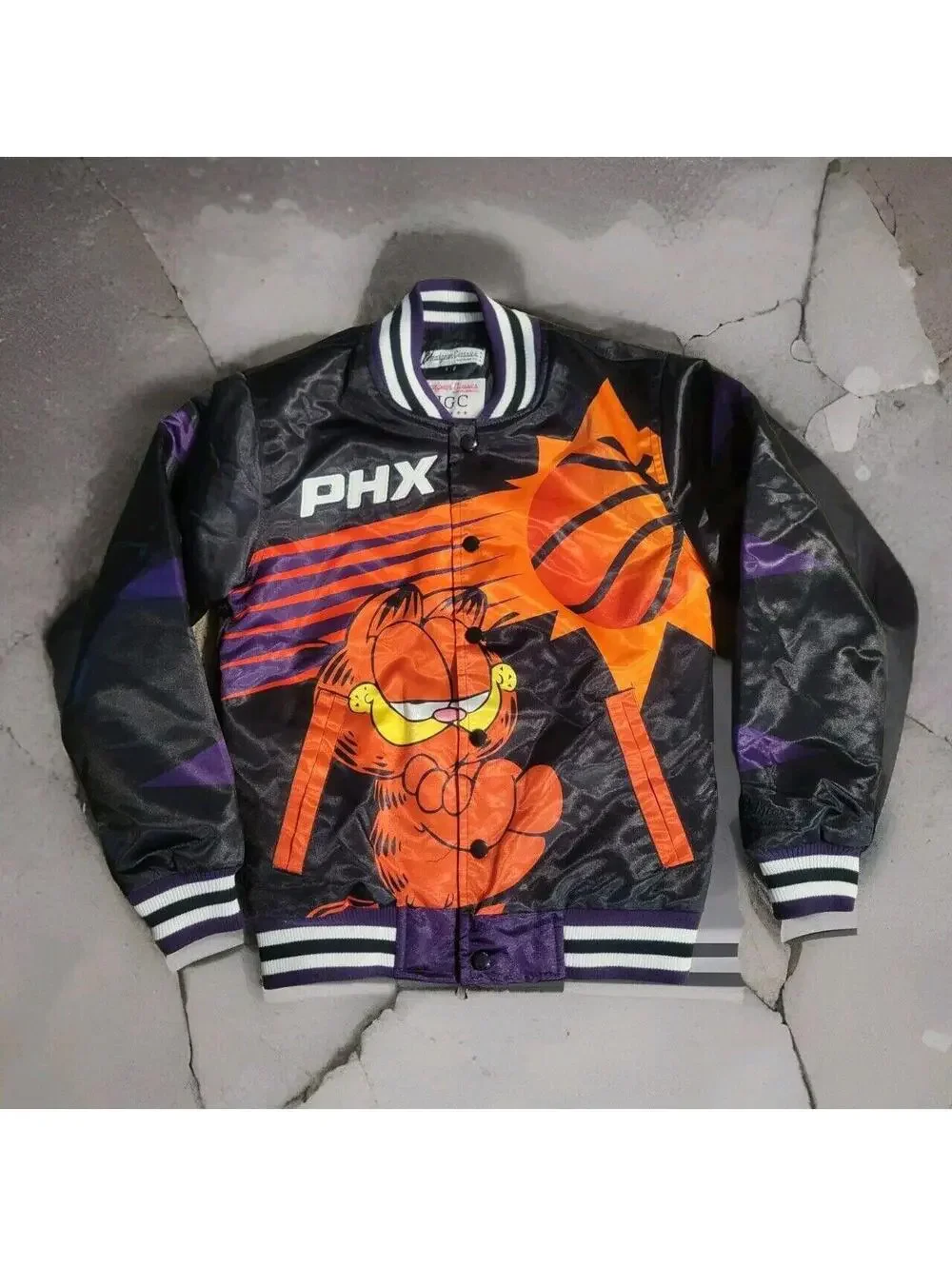 Headgear Classics YOUTH Small GARFIELD BLACK SATIN JACKET